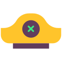 sombrero pirata icon