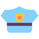 sombrero de policía icon