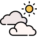 nuvens e sol 