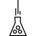 experimento de química con reacción química con burbujas. 