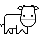variante de dessin animé de vache Icône