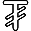 tughrik-währungssymbol der mongolei icon