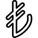 symbole de devise lire la turquie Icône