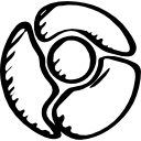 wariant naszkicowanego logo google chrome ikona