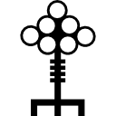 design da chave do losango dos círculos 