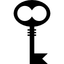 forma de llave negra 
