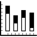 gráfico de datos de múltiples barras variables 