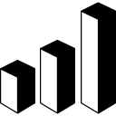 gráfico de barras de análisis de datos 3d 