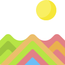 montaña arcoiris icon