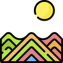 montaña arcoiris icon