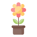 Flower pot icon