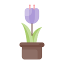 Flower pot icon