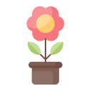 Flower pot icon