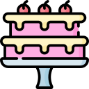 pastel de frutas icon