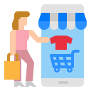 las compras en línea icon