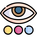 test na ślepotę barw ikona
