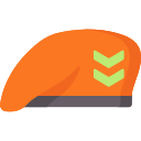 sombrero militar icon