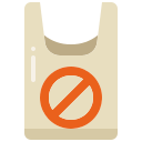 No plastic bags Generic Outline Color icon