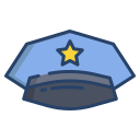 sombrero de policía icon