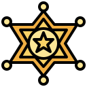 insignia del sheriff icon