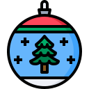 pelota de navidad icon