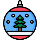 pelota de navidad icon