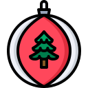 pelota de navidad icon