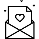 lettre d'amour Icône
