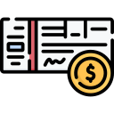 cheque bancario icon