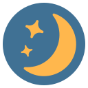 New moon icon. Free download transparent .PNG