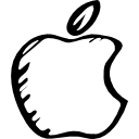 logotipo de apple bosquejado 