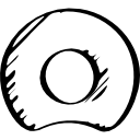 símbolo de contorno de logotipo social esboçado da netog 