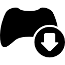 baixe o símbolo de controle da interface do jogo com uma seta 