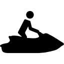 jet boating sport silueta icon