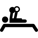 silhouette d'haltérophilie paralympique Icône