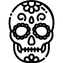 calavera mexicana icon