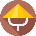 sombrero de bambú icon