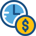 el tiempo es dinero icon