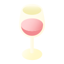 copa de vino rosado icon