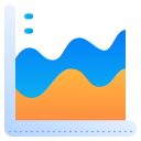 gráfico de área icon