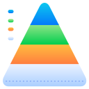 gráfico piramidal icon