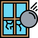 zerbrochenes fenster icon