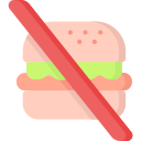 sin comida rapida icon