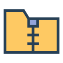 carpeta zip icon