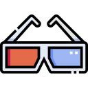 gafas 3d icon