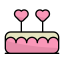 pastel de corazón icon