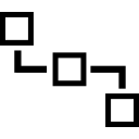 gráfico de tres cuadrados 