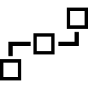 gráfico de três contornos de quadrados 
