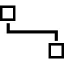 esquemas de bloques de contornos de dos cuadrados 