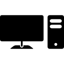 computadora pc con monitor icon